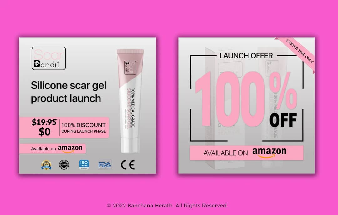 FACEBOOK Ad Design for Skin Care