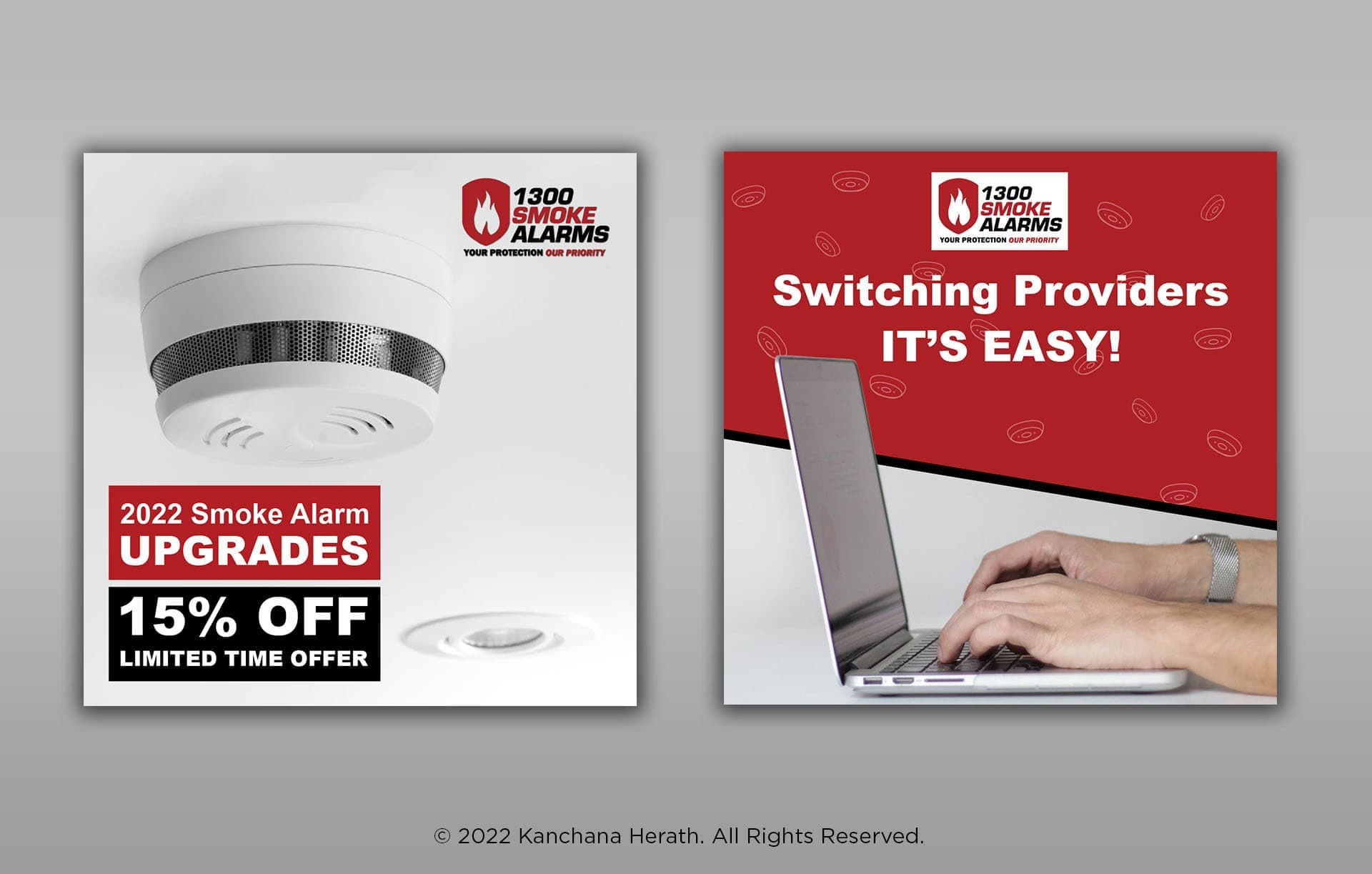 Facebook Advert Design for 1300 Smoke Alarms