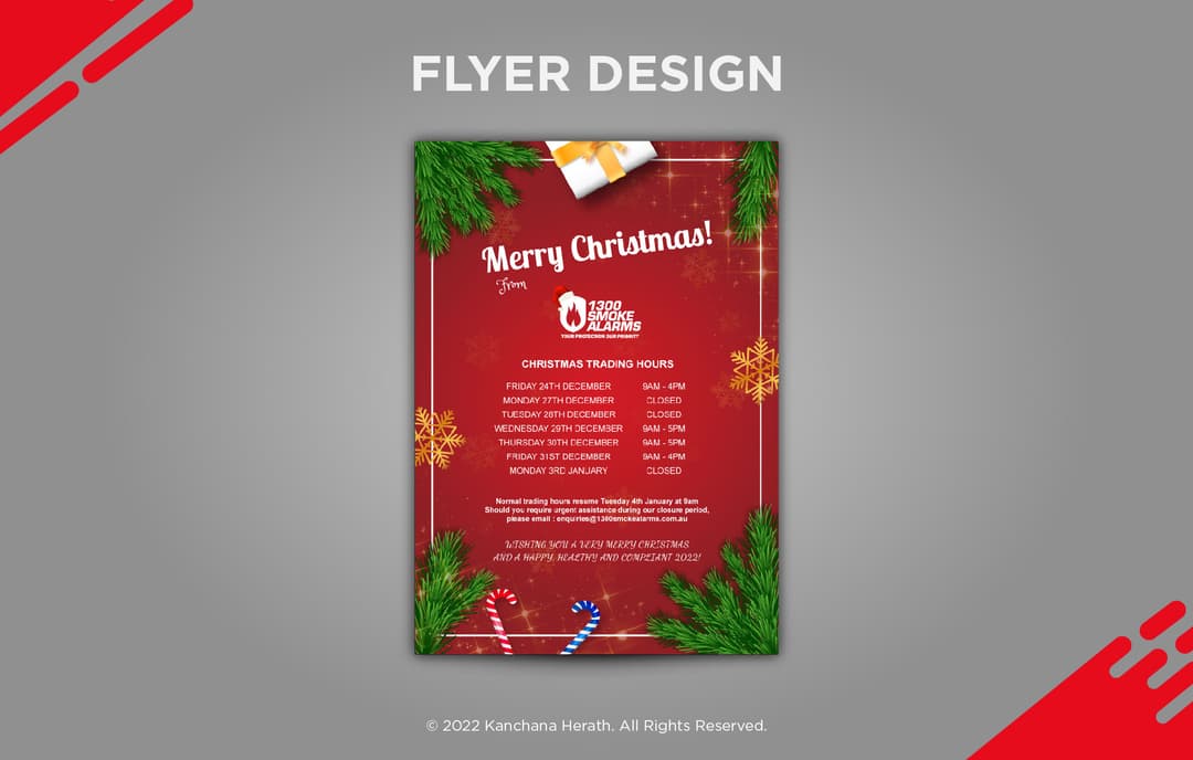 Christmas flyer design