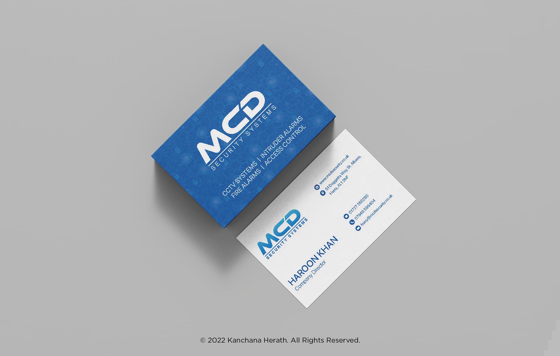Business card design for MCD