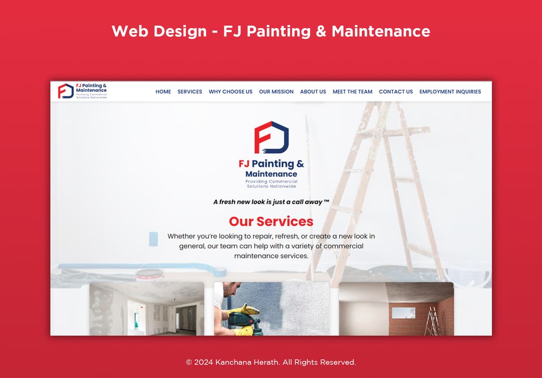 Web Design for FJ Painting & Maintenance