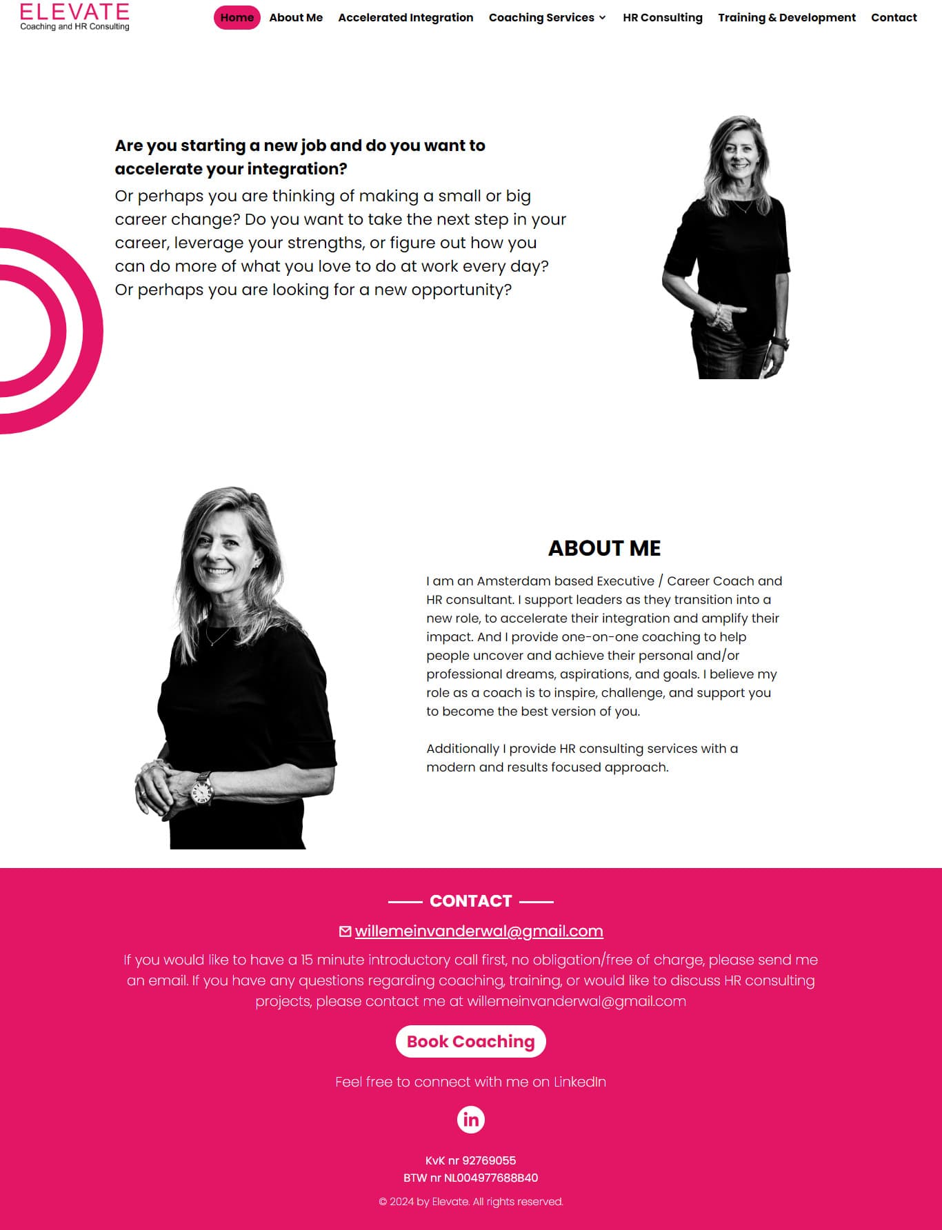 Website Design for Career Coach and HR consultant